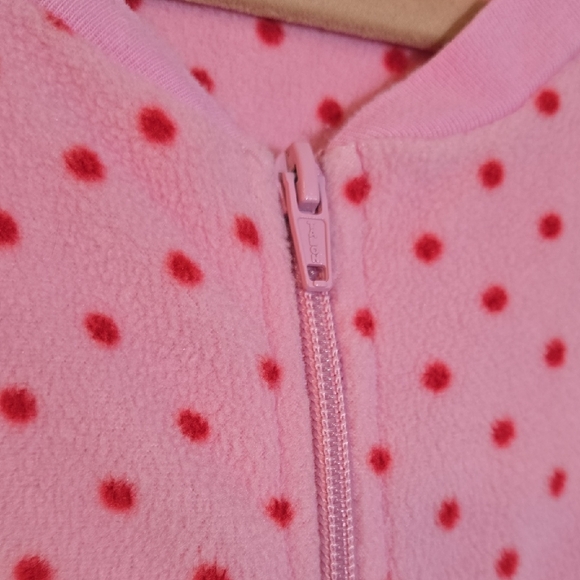 Disney Pink and Red Polka Dot Minnie Mouse Onsie Apparel Size Small - Picture 4 of 12